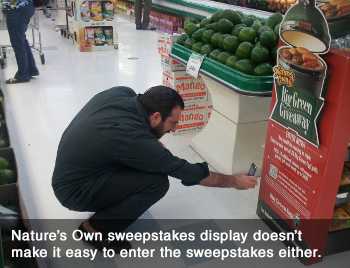 Using QR Codes for Sweepstakes Entry: Easy for Marketers, but Hard for Consumers!