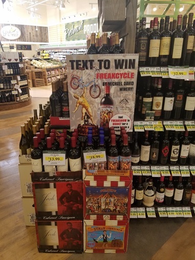 Michael David Winery Text to Win End Cap Display - sweeppea