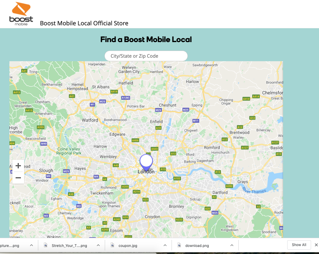 Boost Mobile Find a Store Map 