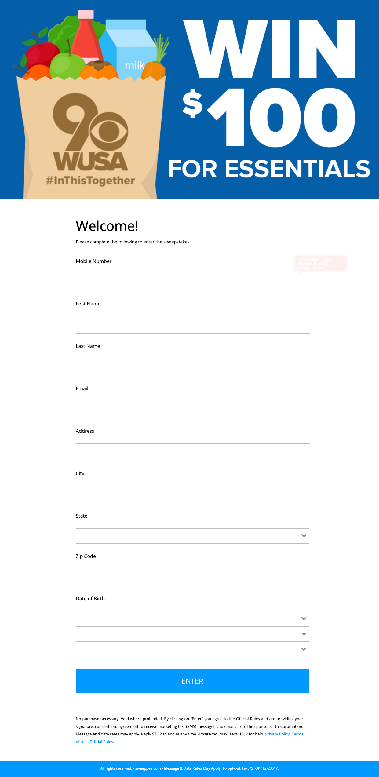 WUSA9-Text-to-Win-Sweepstakes-Entry-Page