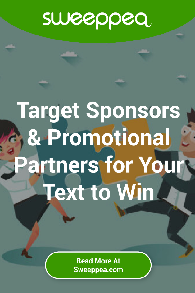 text sponsors and promotional partners for your text to win